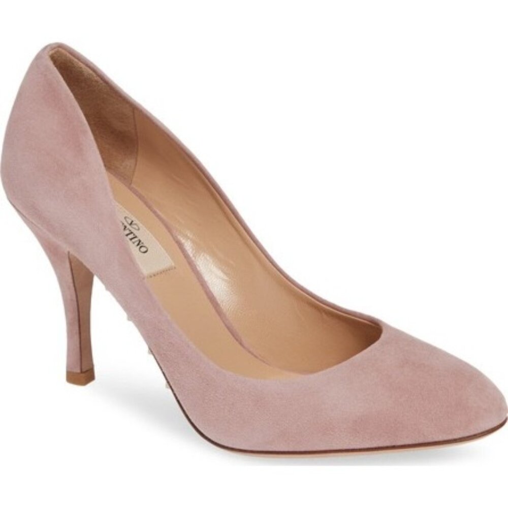 Valentino Garavani pale pink Suede “Rockstud Killer Stud 90mm” Pumps Size 38